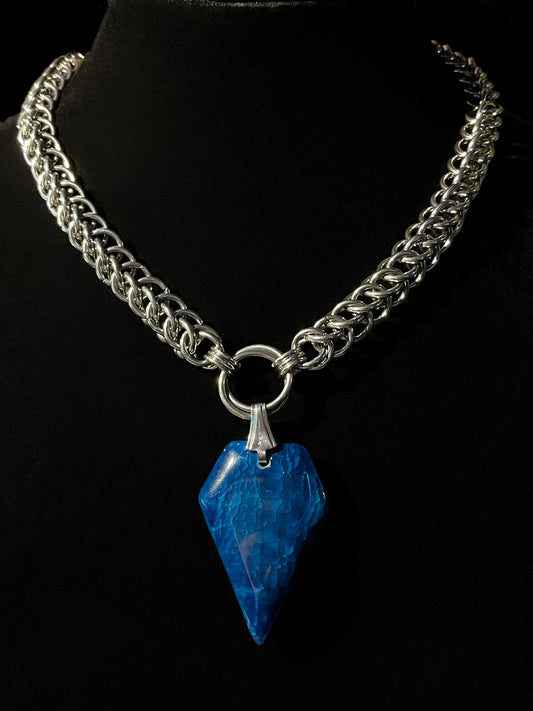 Blue Arrow Necklace