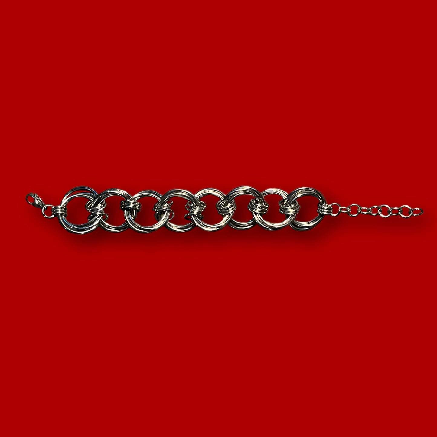 Wavy Triple Twisted O-Ring Bracelet