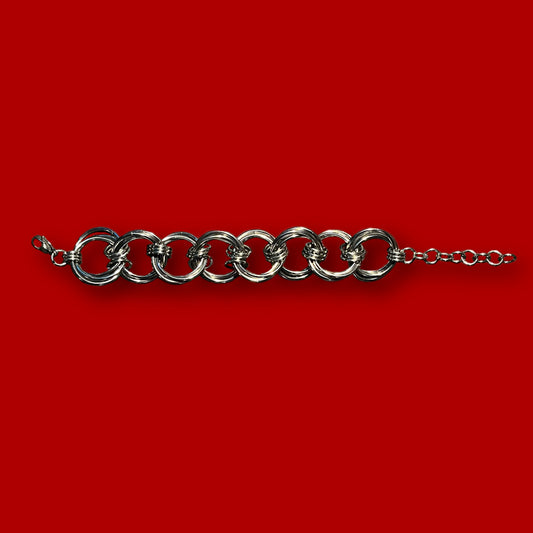 Wavy Triple Twisted O-Ring Bracelet