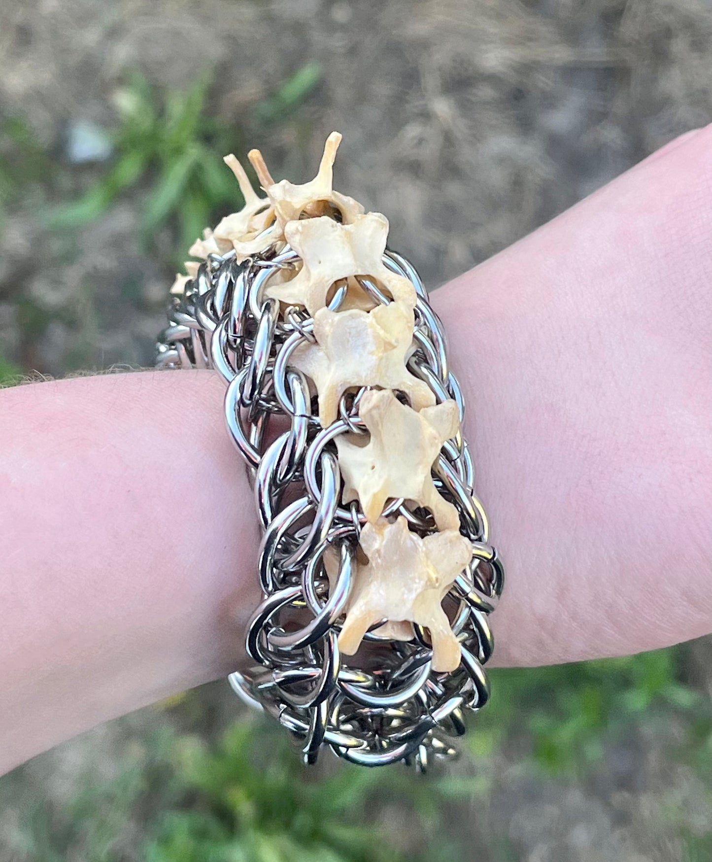 Real Vertebrae Bracelet